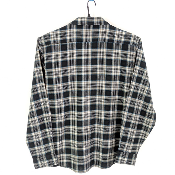 Wrangler Flannel Shirt Western Plaid Snap Front - Picture 8 of 8